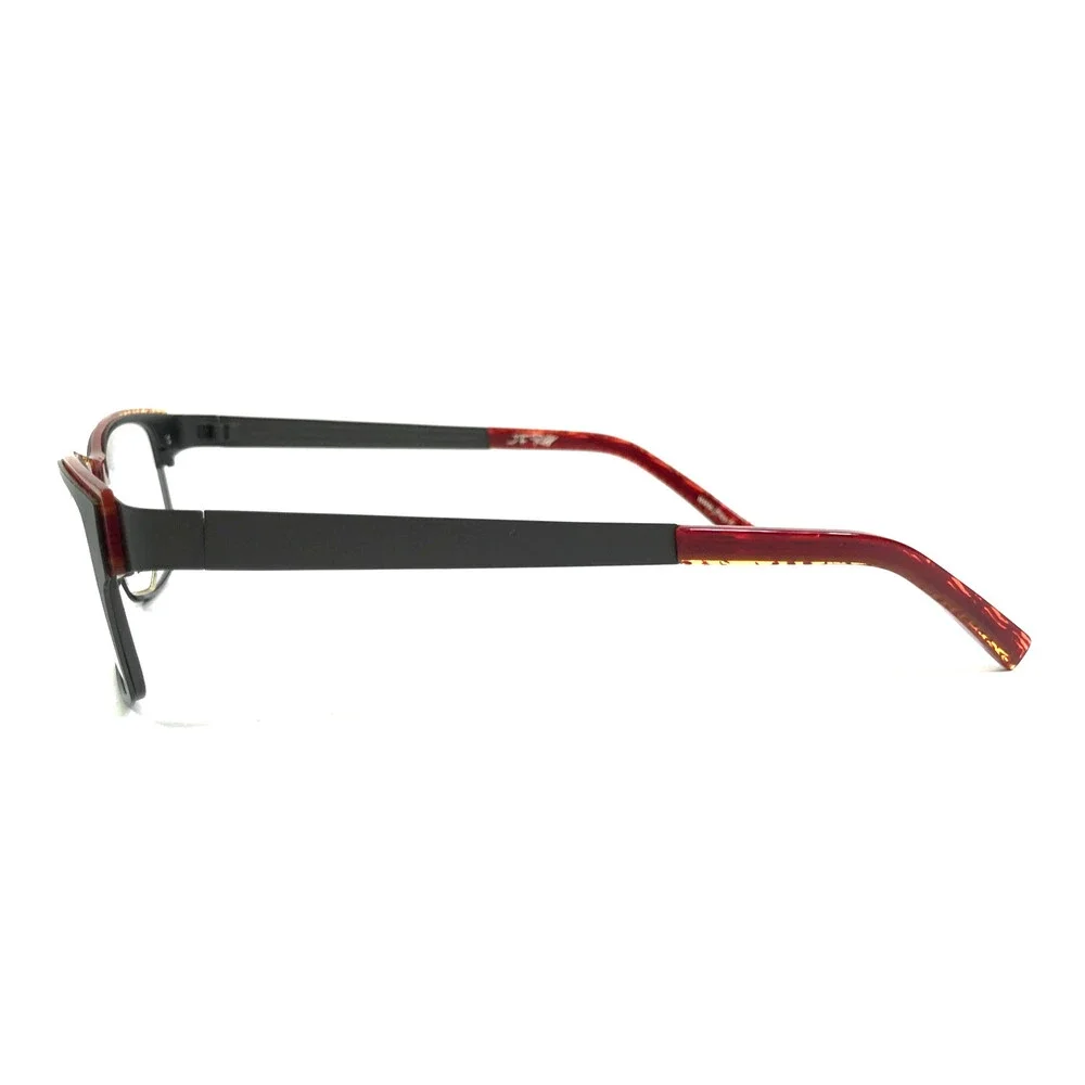 J.F. Rey Eyeglasses Frames JF2552 0535 Matte Dark Grey Orange Yellow 50-19-138